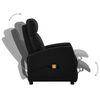 vidaXL Fauteuil de massage Noir Similicuir
