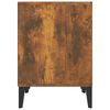 vidaXL Table de chevet Chêne fumé 40x35x50 cm