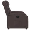 vidaXL Fauteuil inclinable Marron foncé Tissu