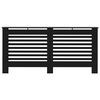 vidaXL Cache-radiateur noir 172x19x81,5 cm MDF