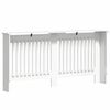 vidaXL Cache-Radiateur Blanc brillant 172 x 19 x 81,5 cm