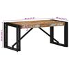 vidaXL Table basse multicolore 80x40x35 cm bois de r&eacute;cup&eacute;ration massif