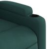 vidaXL Fauteuil inclinable vert fonc&eacute; tissu