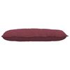 vidaXL Coussin de Dos Bordeaux 100 x 19 x 50 cm tissu