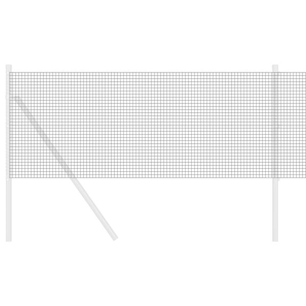vidaXL Clôture en fil soudé Gris 0.6 x 50 m Acier