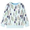 vidaXL Sweatshirt pour enfants m&eacute;lange bleu p&acirc;le 116