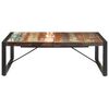 vidaXL Table basse 120x120x40 cm Bois de récupération massif