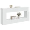 vidaXL Table console Blanc Brillant 155 x 29 x 74 cm Bois d&rsquo;ing&eacute;nierie