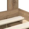 vidaXL Cadre de lit Ch&ecirc;ne artisan 135 x 190 cm Bois de pin massif