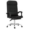 vidaXL Fauteuil de massage inclinable de bureau noir similicuir