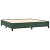 vidaXL Sommier &agrave; lattes de lit et matelas Vert fonc&eacute; 200x200cm Velours