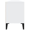 vidaXL Meuble TV blanc 150x30x44,5 cm bois d'ing&eacute;nierie