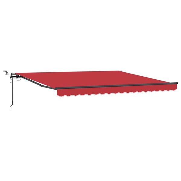 vidaXL Tissu de auvent avec Rouge 400 &times; 300 cm Polyester