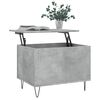 vidaXL Table basse Gris b&eacute;ton 60x44,5x45 cm Bois d'ing&eacute;nierie