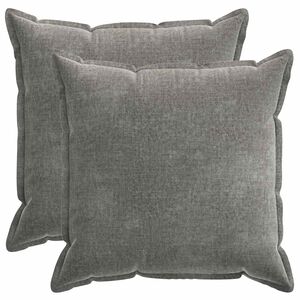 vidaXL Housse de coussin 2 pcs HOUTEN Gris fonc&eacute; 60 x 60 cm