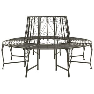 vidaXL Banc d'Arbre 8-Nombre de places &Oslash; 160 x 89 cm Acier
