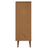 vidaXL Armoire à chaussures MOLDE Marron 59,5x35x103 cm Bois de pin
