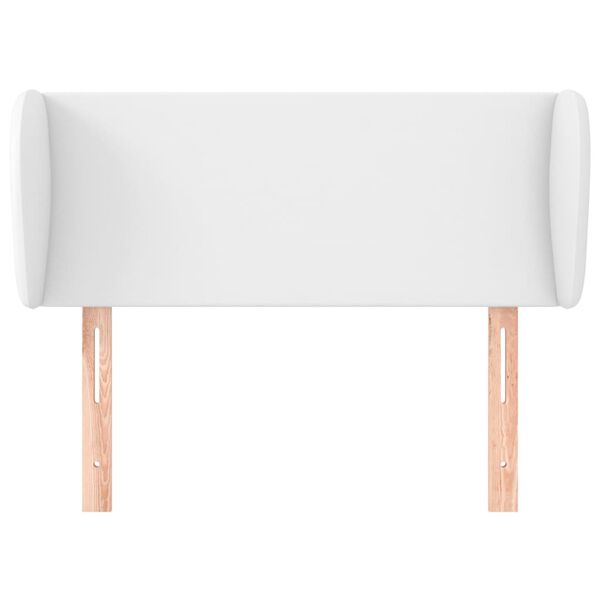 vidaXL T&ecirc;te de lit avec oreilles Blanc 103x23x78/88 cm Similicuir