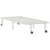 vidaXL Cadre de lit sans matelas pliable blanc 75x190 cm acier