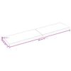 vidaXL Dessus de table bois massif traité bordure assortie