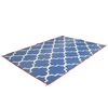 Bo-Camp Tapis d'ext&eacute;rieur Chill mat Casablanca 2,7x3,5 m XL bleu