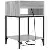 vidaXL Cabinet de chevet 2 pcs Gris Sonoma 40 x 40 x 61 cm