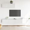 vidaXL Ensemble de meubles TV 3 pcs Blanc Bois d'ingénierie