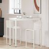 vidaXL Table de bar Blanc 110 x 55 x 105 cm Bois de pin massif