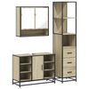 vidaXL Ensemble de meubles de salle de bain 3 pcs ch&ecirc;ne sonoma