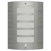 vidaXL Lampe murale avec capteur de mouvement Acier inoxydable