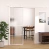 vidaXL Porte coulissante Verre ESG d&eacute;poli et aluminium 76x205 cm Blanc
