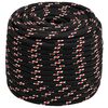 vidaXL Corde utilitaire polyvalente 16 mm 100 m Noir et Rouge PP