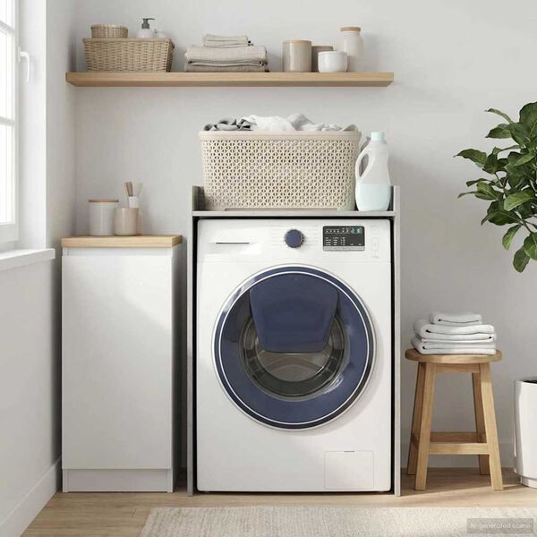 vidaXL Armoire pour machine &agrave; laver Gris Sonoma 67,5 x 48 x 97 cm