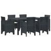 vidaXL Ensemble de salle &agrave; manger pour jardin 7 pc Anthracite