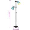 vidaXL Lampadaire 25 W bleu d&eacute;lav&eacute; 25x25x90/140 cm E27