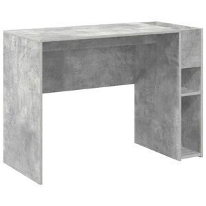 vidaXL Bureau Gris b&eacute;ton 109 x 50 x 78 cm Bois d'ing&eacute;nierie