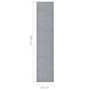 vidaXL Tapis BCF Gris 60x300 cm