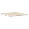vidaXL Cadre de lit surélevé Blanc 200 x 210 cm Bois massif en pin