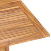 vidaXL Table &agrave; manger pliable de jardin 120x120x75 cm Bois de teck