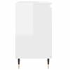 vidaXL Armoire de bain blanc brillant 58x33x60 cm bois d'ingénierie