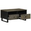 vidaXL Table basse noir 80x54x40 cm bois massif de manguier