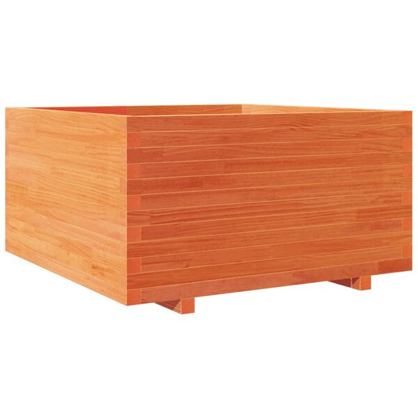 vidaXL Jardini&egrave;re cire marron 90x90x49,5 cm bois de pin massif