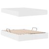 vidaXL Lit avec rangement et matelas avec matelas 2 pcs Blanc Cuir