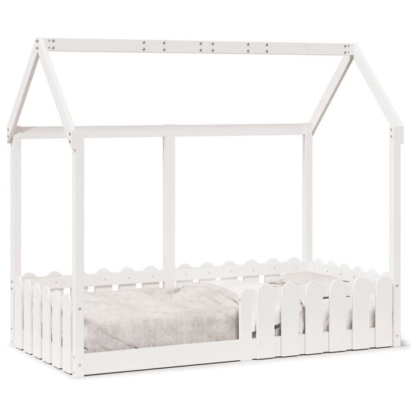 vidaXL Cadre de lit d'enfants forme de maison sans matelas 80x160 cm