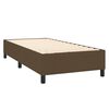 vidaXL Sommier &agrave; lattes de lit et matelas et LED Marron fonc&eacute; 90x200cm
