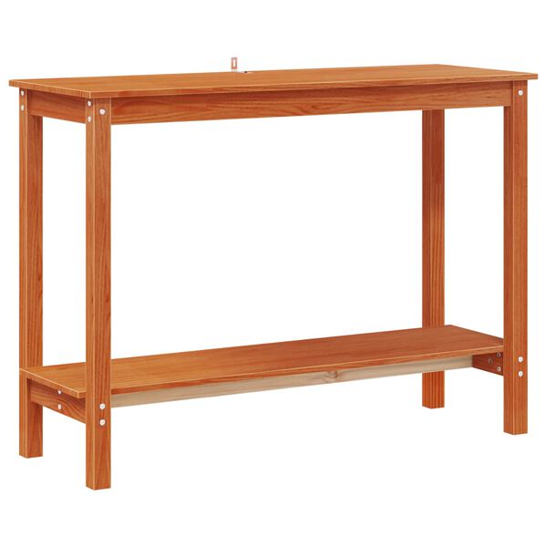 vidaXL Table console Brun Cir&eacute; 110 x 40 x 80 cm Pin massif