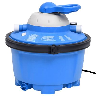 vidaXL Pompe de filtration à sable Bleu et noir 385x620x432mm 200W 25L
