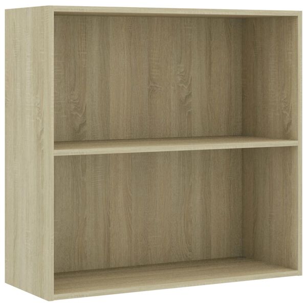vidaXL Biblioth&egrave;que ch&ecirc;ne sonoma 80x30x76,5 cm bois d'ing&eacute;nierie
