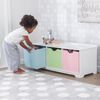 KidKraft Banc de rangement enfants Nantucket Pastel