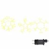 vidaXL Flocon de neige de No&euml;l 252 LED Blanc chaud 44,5 x 38 cm PVC
